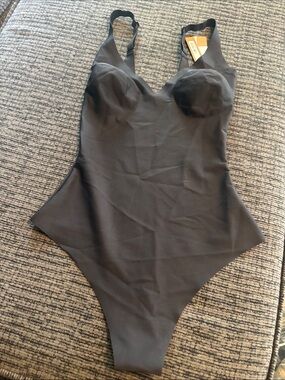 Black Kids One-Piece Bodysuit - Supportive Scoop Neck